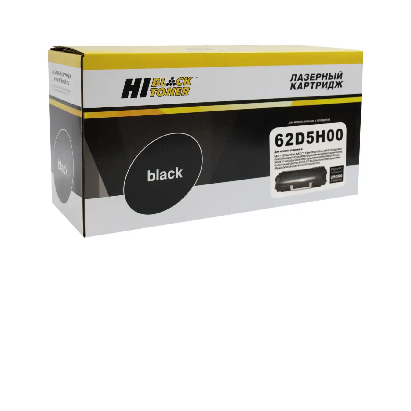 Тонер-картридж Hi-Black (HB-62D5H00) для Lexmark MX710/MX711/MX810/MX811/MX812, 25K Тонер-картридж Hi-Black (HB-62D5H00) для Lexmark MX710/MX711/MX810/MX811/MX812, 25K