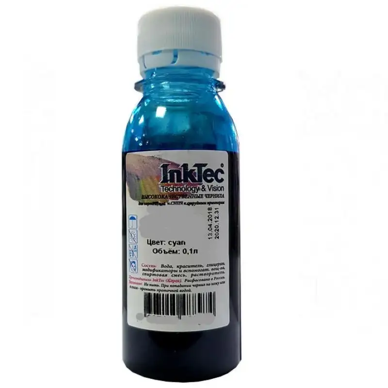 Чернила InkTec (H3070) для HP C8771 (№177), C, 0,1 л.