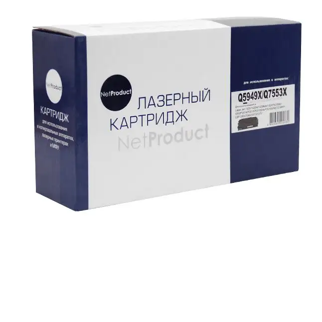 Картридж NetProduct (N-Q5949X/Q7553X) для HP LJ P2015/1320/3390/3392, Универсальный, 7K Картридж NetProduct (N-Q5949X/Q7553X) для HP LJ P2015/1320/3390/3392, Универсальный, 7K