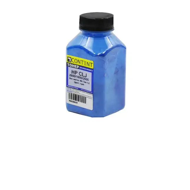 Тонер Content для HP CLJ 2600/1600/2605, Тип 1.2, C, 85 г, банка Тонер Content для HP CLJ 2600/1600/2605, Тип 1.2, C, 85 г, банка