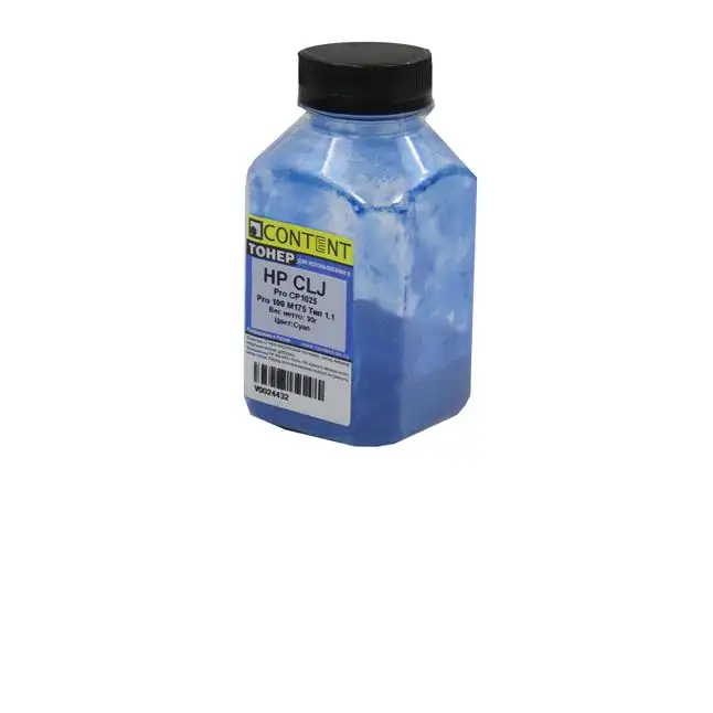 Тонер Content для HP CLJ Pro CP1025/Pro 100 M175, Тип 1.1, C, 30 г, банка Тонер Content для HP CLJ Pro CP1025/Pro 100 M175, Тип 1.1, C, 30 г, банка