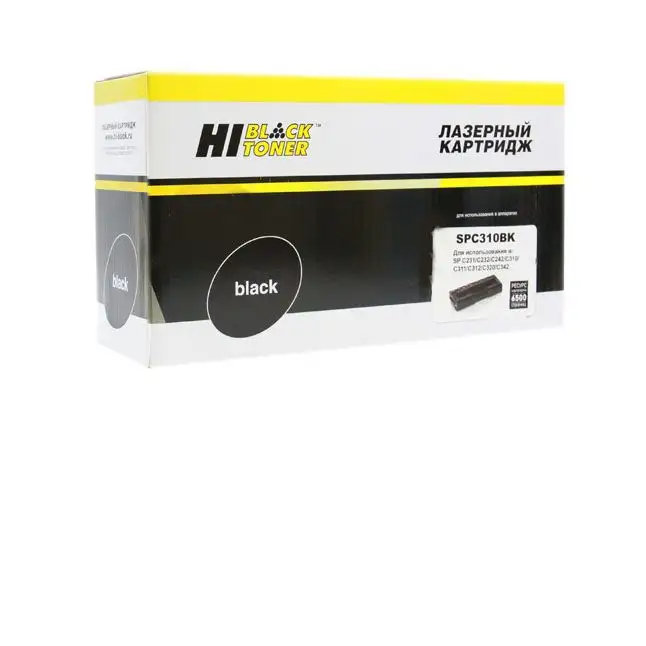 Артикул: vt-20284, Картридж Hi-Black (HB-SPC310Bk) для Ricoh Aficio SPC231/232/242/310/311/312/320, Bk, 6,5K, , Партномер: HB-SPC310Bk, Тип: Картриджи лазерные, Производитель: Hi-Black, для Ricoh, Незакупаемые товары