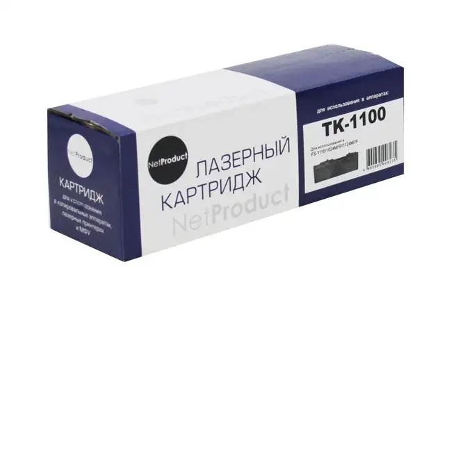 Тонер-картридж NetProduct (N-TK-1100) для Kyocera FS-1024MFP/1124MF/1110, 2,1K Тонер-картридж NetProduct (N-TK-1100) для Kyocera FS-1024MFP/1124MF/1110, 2,1K