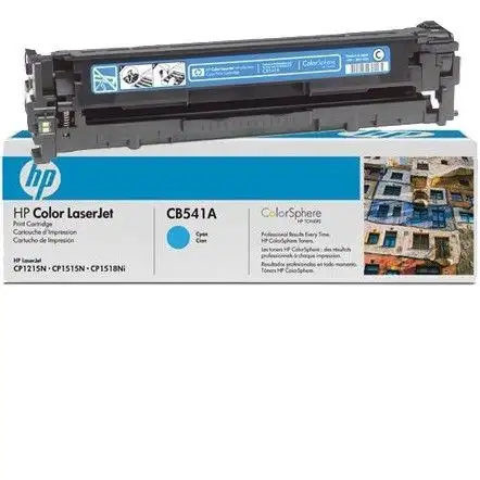 Заправка картриджа HP CB541A (125A), для принтеров HP Color LaserJet CM1312, Color LaserJet CP1210, Color LaserJet CP1215, Color LaserJet CP1510, Color LaserJet CP1515, Color LaserJet CP1518, без чипа