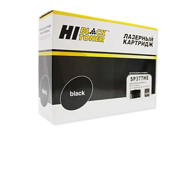 Артикул: vt-18131, Картридж Hi-Black (HB-SP377HE) для Ricoh Aficio SP 377DNwX/SP377SFNwX/SP377SNwX, 6,4K, с чипом, SP377XE, Партномер: HB-SP377HE, Тип: Картриджи лазерные, Производитель: Hi-Black, для Ricoh, ТПА для Москвы, для остальных ТПЗ