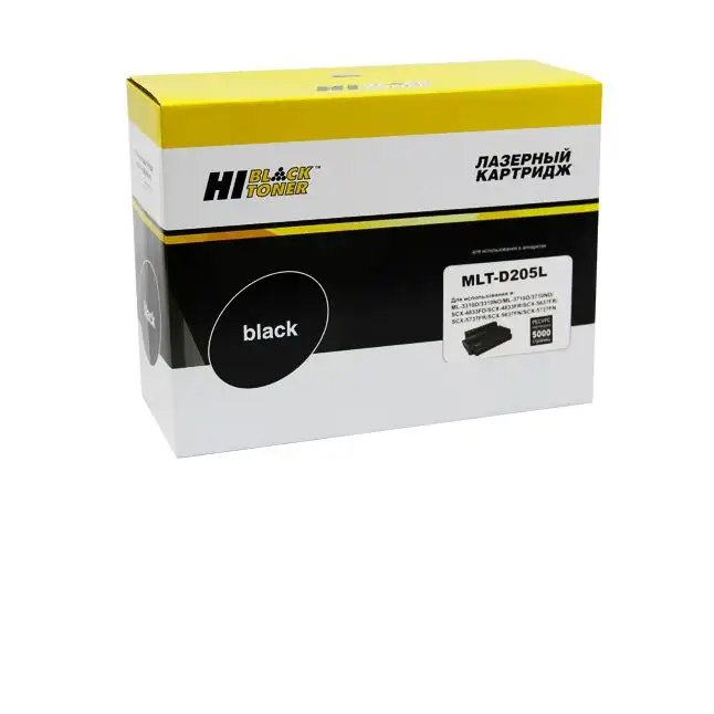 Картридж Hi-Black (HB-MLT-D205L) для Samsung ML-3310D/3310ND/3710D/SCX-4833/5637, 5K Картридж Hi-Black (HB-MLT-D205L) для Samsung ML-3310D/3310ND/3710D/SCX-4833/5637, 5K