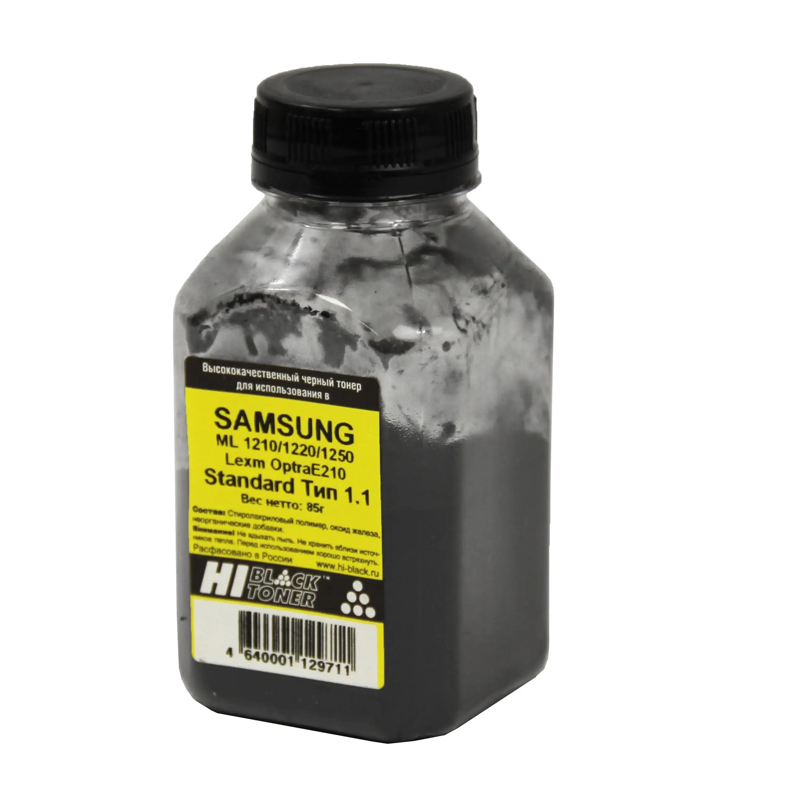 Тонер Hi-Black для Samsung ML-1210/1220/1250/OptraE210, Standard, Тип 1.1, Bk, 85 г, банка Тонер Hi-Black для Samsung ML-1210/1220/1250/OptraE210, Standard, Тип 1.1, Bk, 85 г, банка