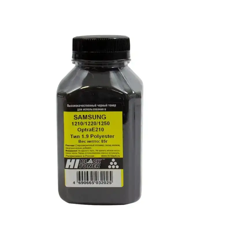 Тонер Hi-Black для Samsung ML-1210/1220/1250/OptraE210, Polyester, Тип 1.9, Bk, 85г, банка Тонер Hi-Black для Samsung ML-1210/1220/1250/OptraE210, Polyester, Тип 1.9, Bk, 85г, банка