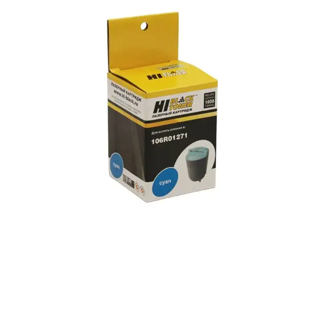 Тонер-картридж Hi-Black (HB-106R01271) для Xerox Phaser 6110, C, 1K Тонер-картридж Hi-Black (HB-106R01271) для Xerox Phaser 6110, C, 1K