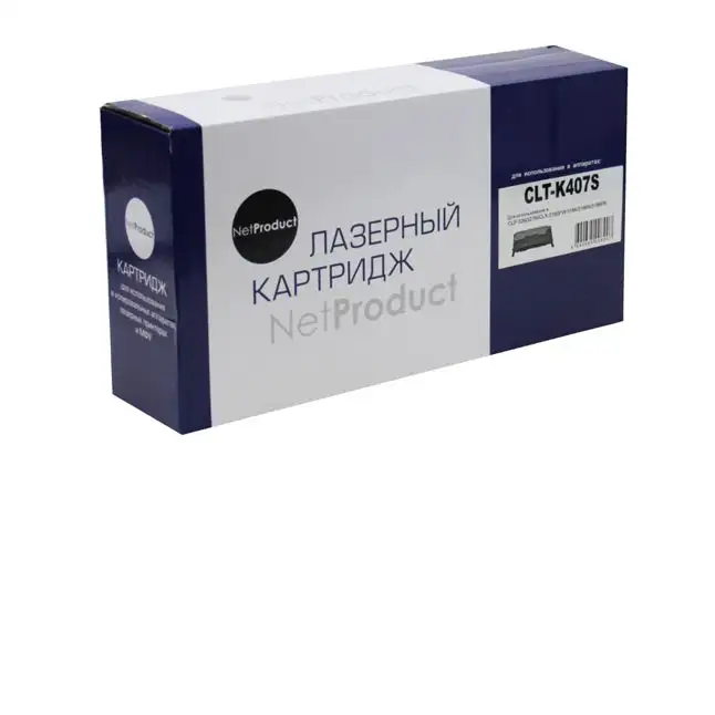 Тонер-картридж NetProduct (N-CLT-K407S) для Samsung CLP-320/320n/325/CLX-3185, Bk, 1,5K Тонер-картридж NetProduct (N-CLT-K407S) для Samsung CLP-320/320n/325/CLX-3185, Bk, 1,5K
