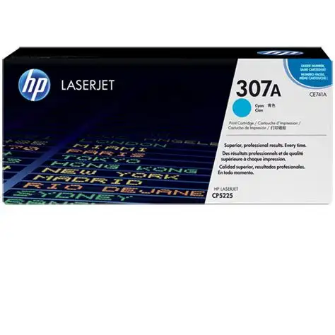 Картридж HP 307A для HP CLJ 5225, 7,3К  голубой CE741A
