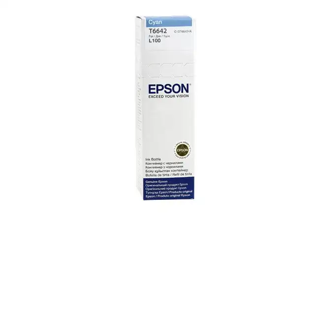 Чернила Epson L100/110/200/210/300/355/550/555 C13T66424A/C13T664298, cyan, 70ml Чернила Epson L100/110/200/210/300/355/550/555 C13T66424A/C13T664298, cyan, 70ml