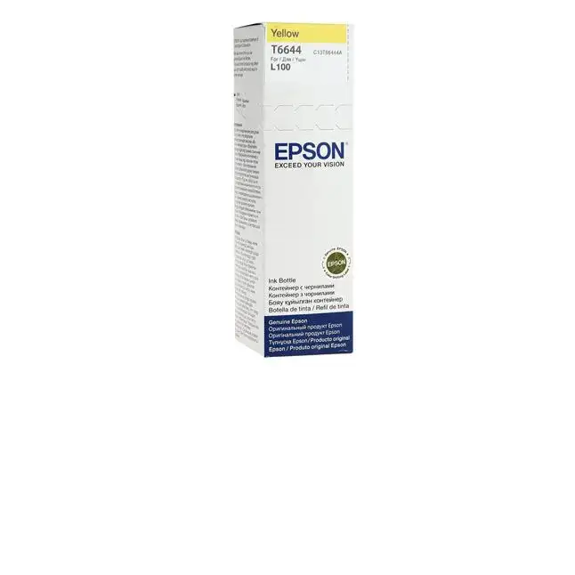 Чернила Epson L100/110/200/210/300/355/550/555 C13T66444A/C13T664498, yellow, 70ml Чернила Epson L100/110/200/210/300/355/550/555 C13T66444A/C13T664498, yellow, 70ml