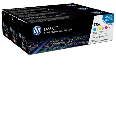 Набор картриджей 125A для HP CLJ CM1300/CM1312/CP1210/CP1215, 1,4K C/M/Y, CF373AM Набор картриджей 125A для HP CLJ CM1300/CM1312/CP1210/CP1215, 1,4K C/M/Y, CF373AM