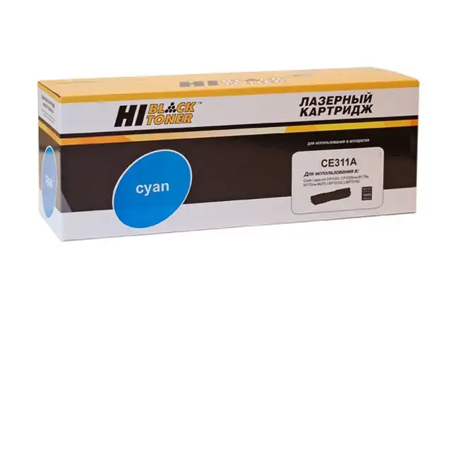 Тонер-картридж Hi-Black (HB-CE311A) для HP CLJ CP1025/1025nw/Pro M175, № 126A, C, 1K