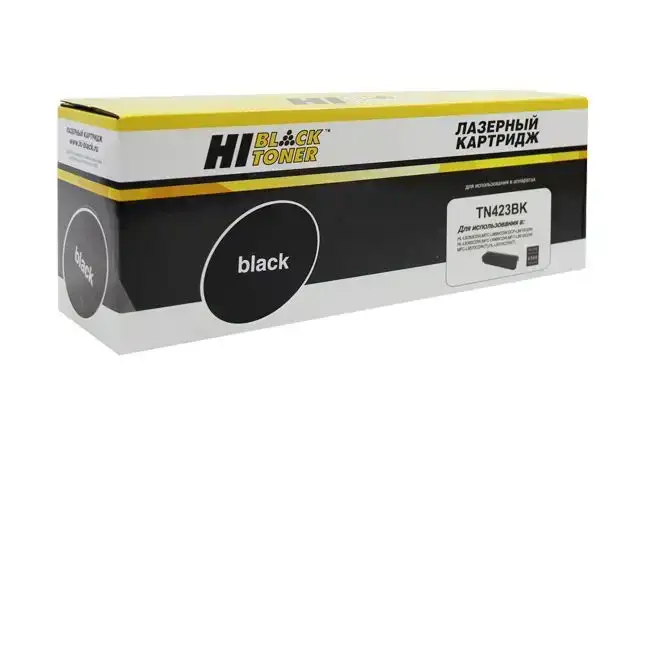 Артикул: vt-28757, Тонер-картридж Hi-Black (HB-TN-423BK) для Brother HL-L8260CDW/8360/MFC L8690CDW, Bk, 6,5K, Brother HL-L8260CDW/L8360CDW/MFC L8690CDW/L8900CDW/DCP L8410CDW, Партномер: HB-TN-423BK, Тип: Картриджи лазерные, Производитель: Hi-Black, для Brother, 