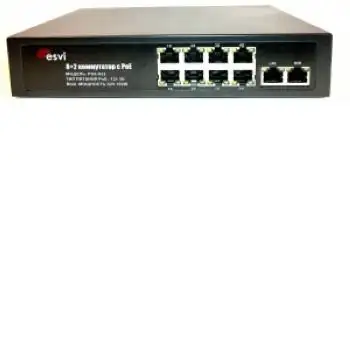 POE-822 коммутатор PoE 8+2 портов, металлический корпус POE-822 коммутатор PoE 8+2 портов, металлический корпус