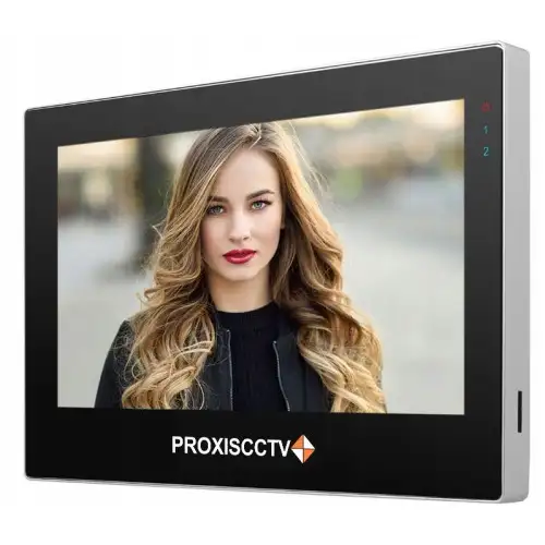 PX-DP71TS цветной 7  AHD видеодомофон на две вызывные панели, IPS сенсорный экран, слот microSD