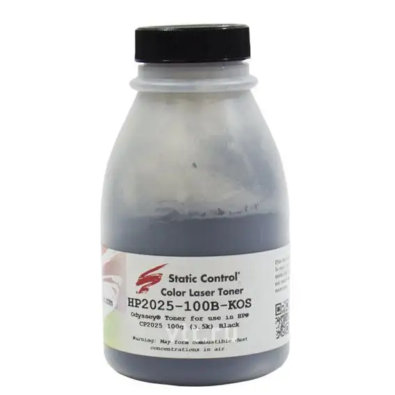 Тонер Static Control для HP CLJ CP2025, Bk, (Odyssey), 100 г, флакон