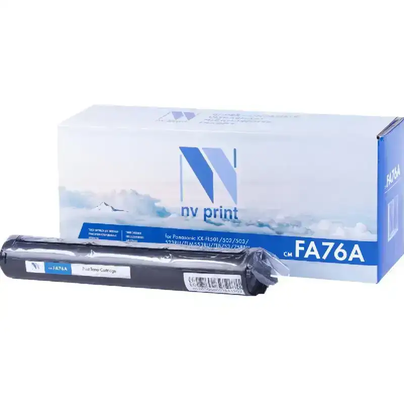Картридж NVP для NV-KX-FA76 для Panasonic KX-FL501RU/ FL523RU/ FLM553RU/ FLB752RU/ FLB756RU/ FL502RU/ FLM551RU/ FLM558RU/ FLB753RU/ FLB758RU/ FL503RU/ FLM552RU/ FLB751RU/ FLB755RU (2000k)