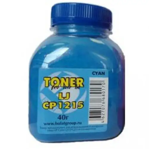 ТОНЕР HP CP1025/1215/1515/1518/M1312/1525/CM1415 (фл. 40гр.) Cyan BULAT ТОНЕР HP CP1025/1215/1515/1518/M1312/1525/CM1415 (фл. 40гр.) Cyan BULAT