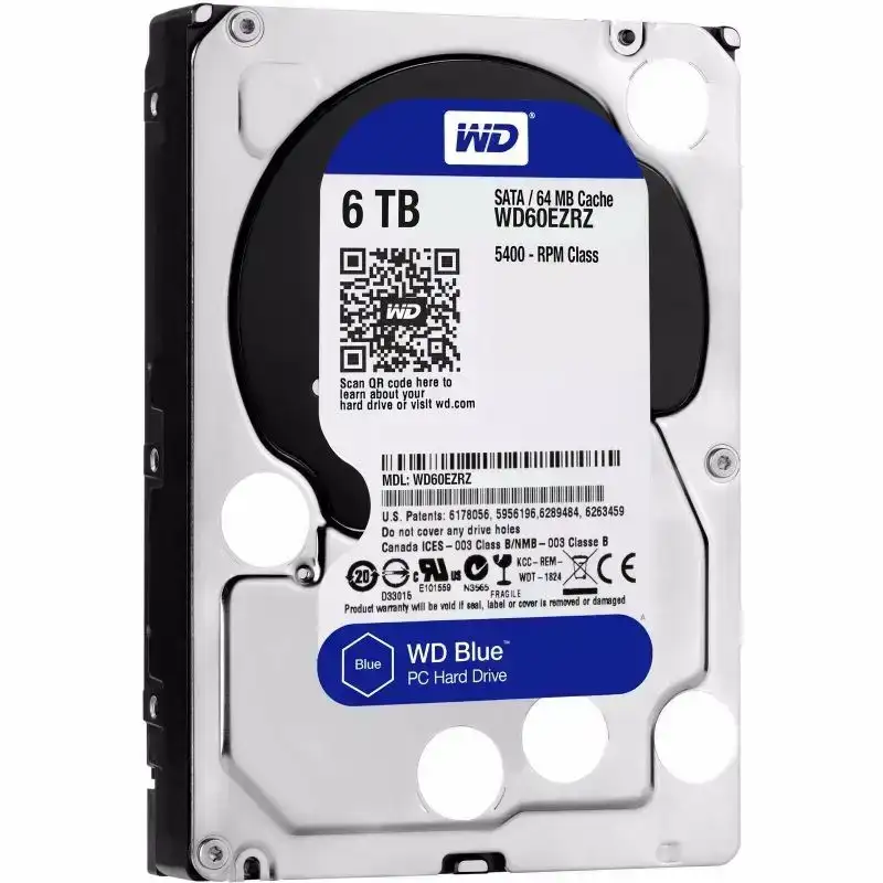 Жесткий диск WD Blue WD60EZRZ, 6Тб, HDD, SATA III, 3.5 Жесткий диск WD Blue WD60EZRZ, 6Тб, HDD, SATA III, 3.5