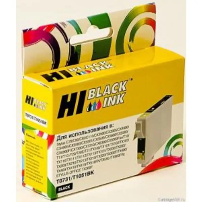 Перезаправляемый картридж Hi-Black (HB-T0731) для Epson C79/C110, Bk, пустой, с чипом Перезаправляемый картридж Hi-Black (HB-T0731) для Epson C79/C110, Bk, пустой, с чипом