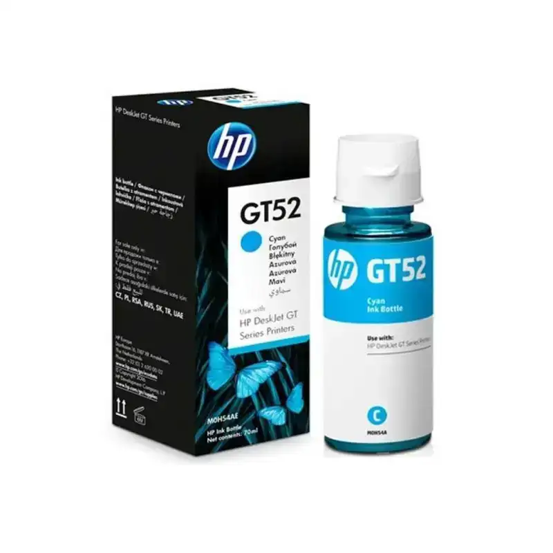 Чернила GT52 для HP DJ GT, 8000стр/70мл голубые M0H54AE Чернила GT52 для HP DJ GT, 8000стр/70мл голубые M0H54AE